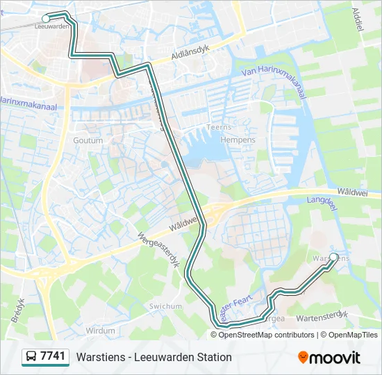 7741 Bus Line Map
