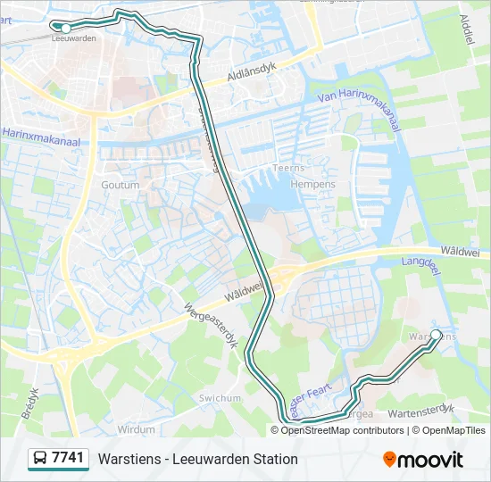 7741 Bus Line Map