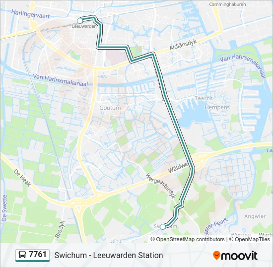 7761 Bus Line Map