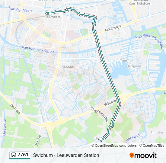 7761 Bus Line Map