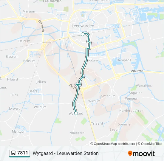 7811 Bus Line Map