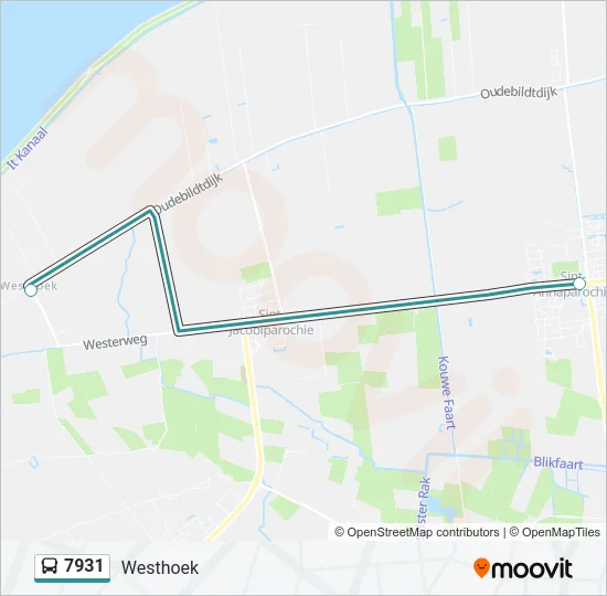 7931 Bus Line Map