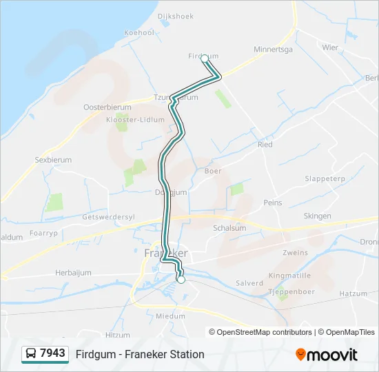 7943 Bus Line Map