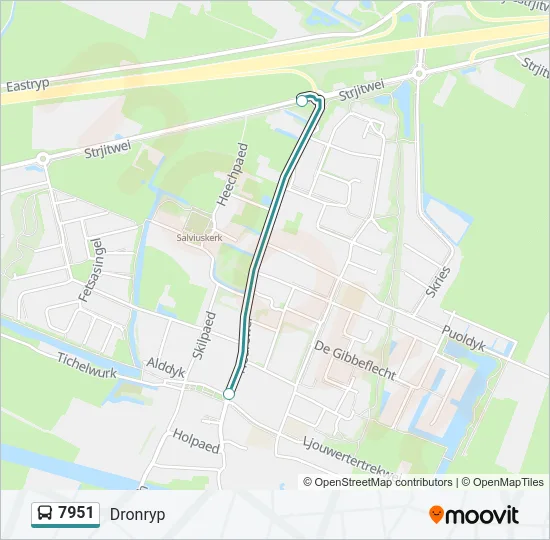 7951 Bus Line Map
