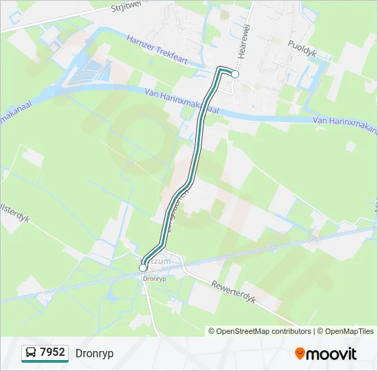 7952 Bus Line Map