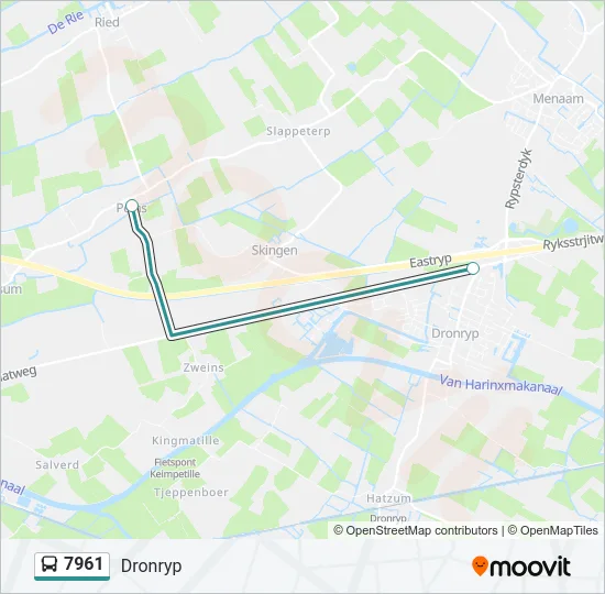 7961 Bus Line Map