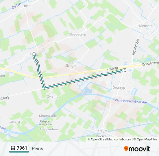 7961 Bus Line Map