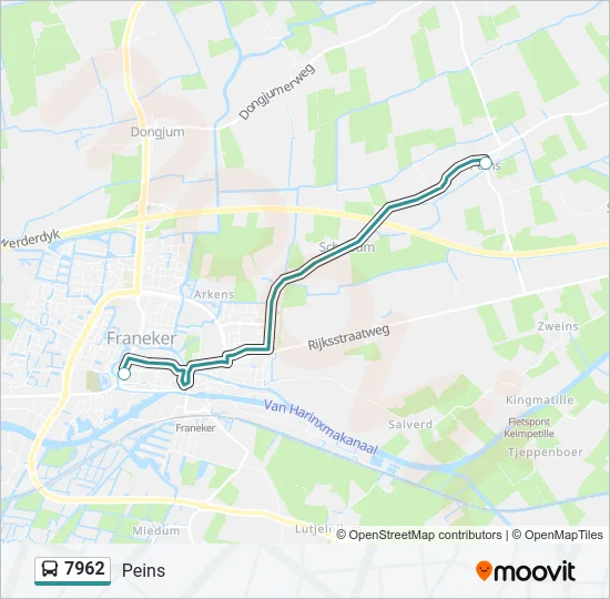7962 Bus Line Map