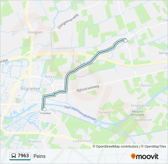 7963 Bus Line Map