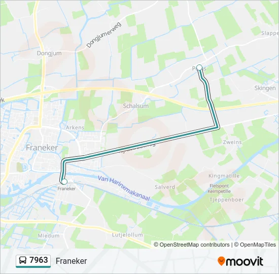 7963 Bus Line Map