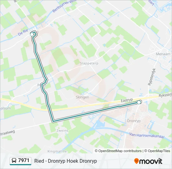 7971 Bus Line Map