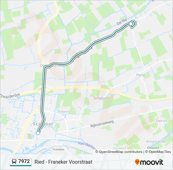 7972 Bus Line Map