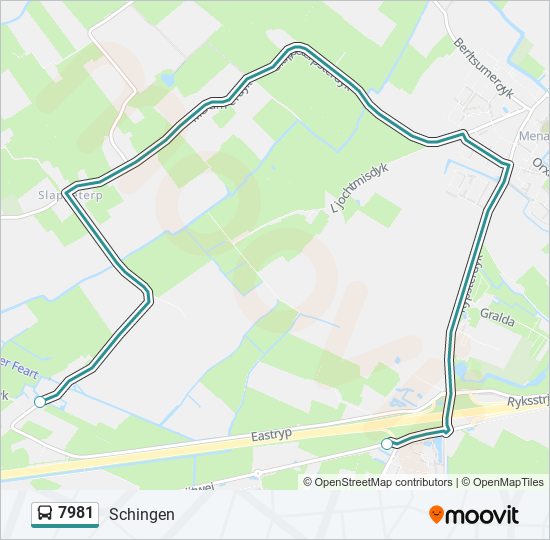 7981 bus Line Map