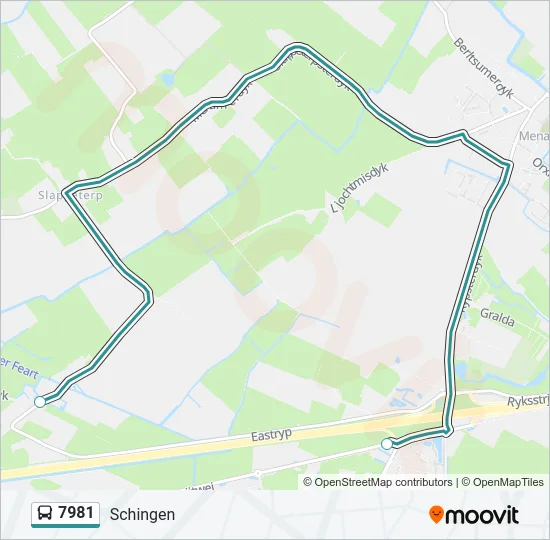 7981 Bus Line Map