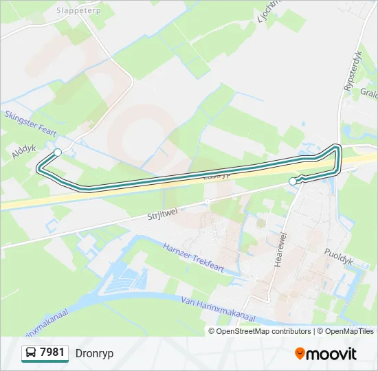 7981 Bus Line Map