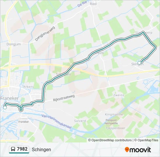7982 Bus Line Map