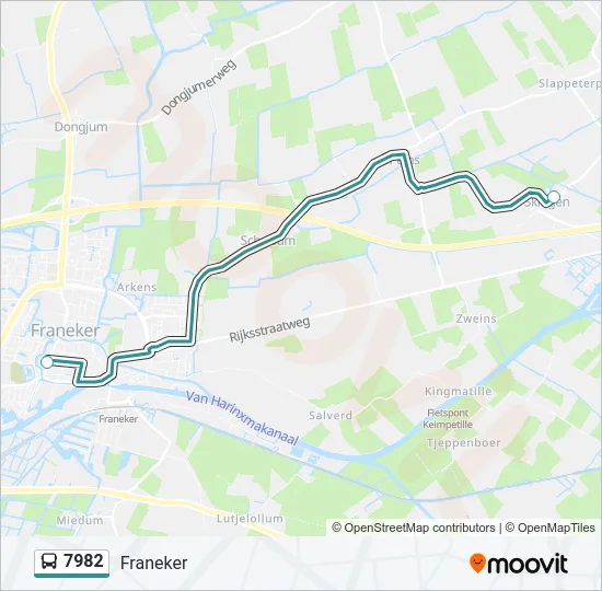 7982 Bus Line Map