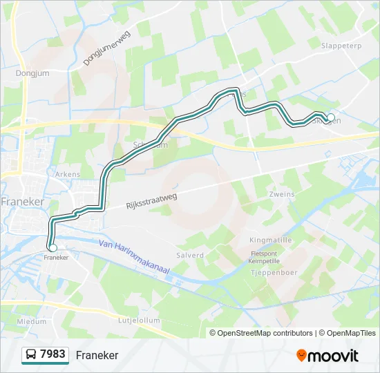 7983 Bus Line Map