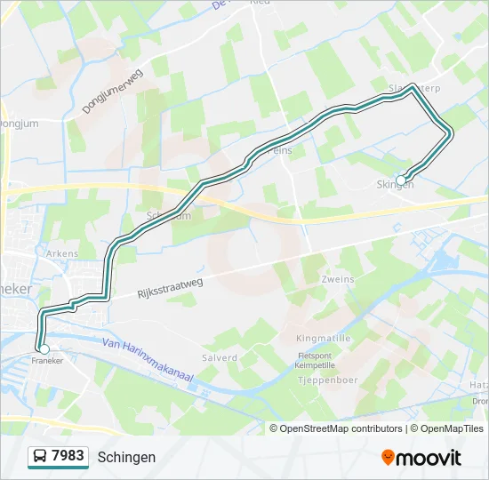 7983 Bus Line Map