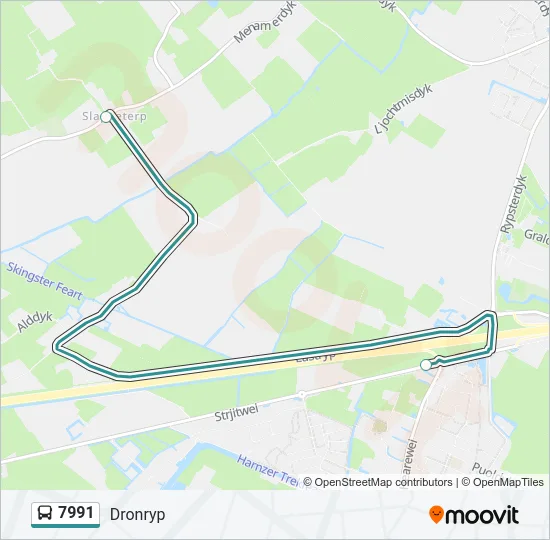 7991 Bus Line Map