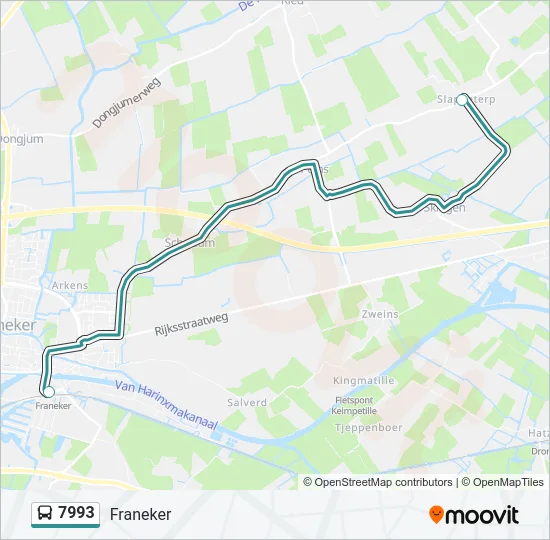 7993 Bus Line Map