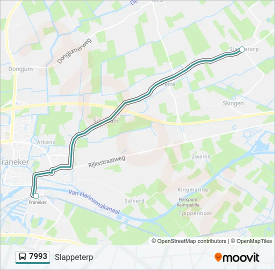 7993 Bus Line Map