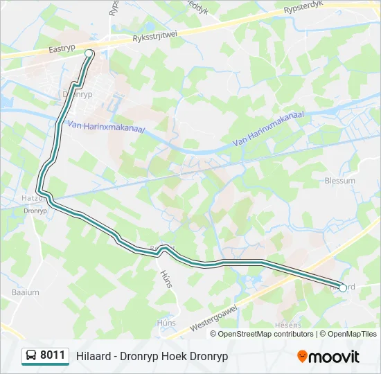 8011 Bus Line Map
