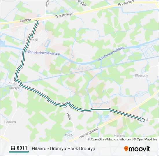 8011 Bus Line Map