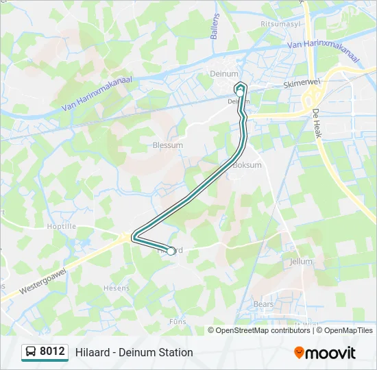 8012 Bus Line Map