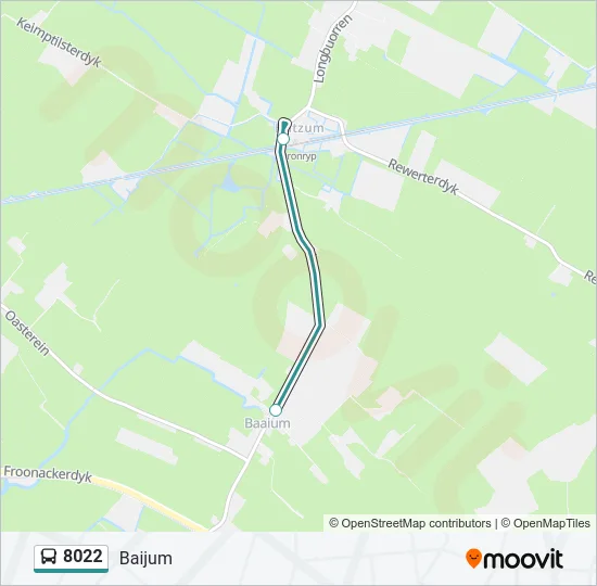 8022 Bus Line Map