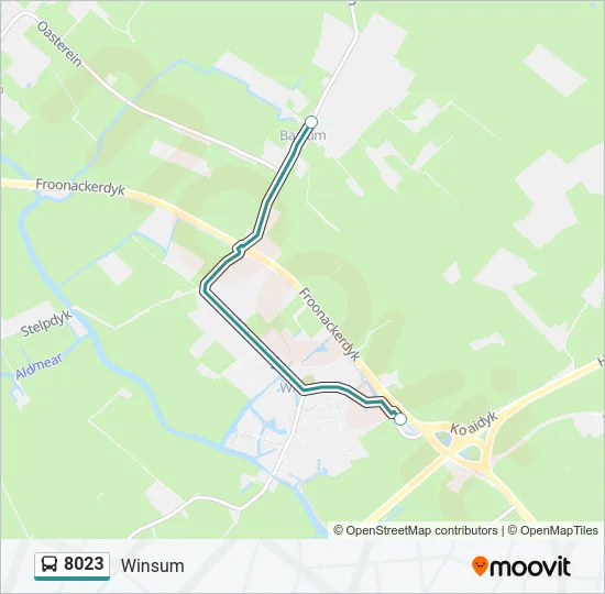 8023 Bus Line Map
