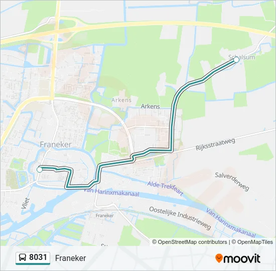 8031 Bus Line Map