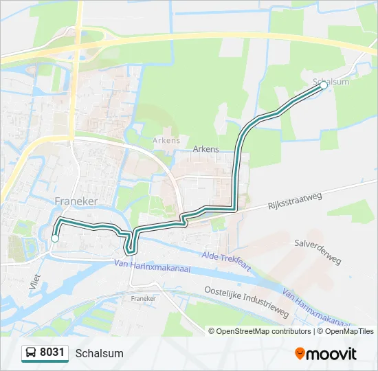 8031 Bus Line Map