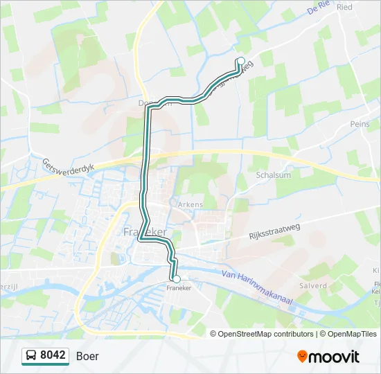 8042 Bus Line Map