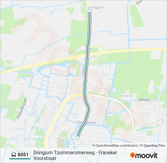 8051 Bus Line Map