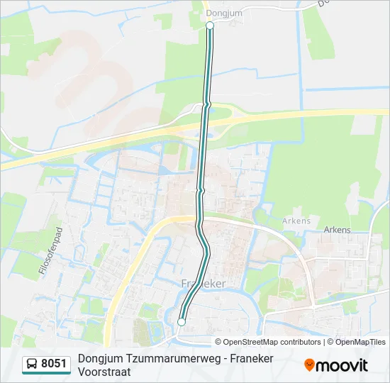8051 Bus Line Map