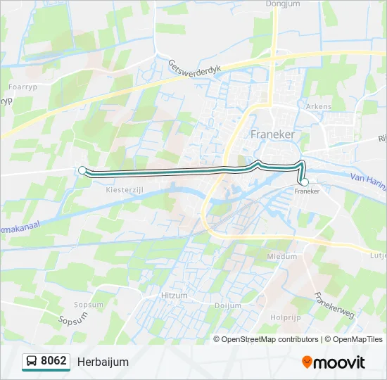 8062 Bus Line Map