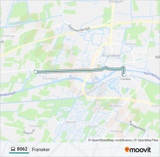 8062 bus Line Map