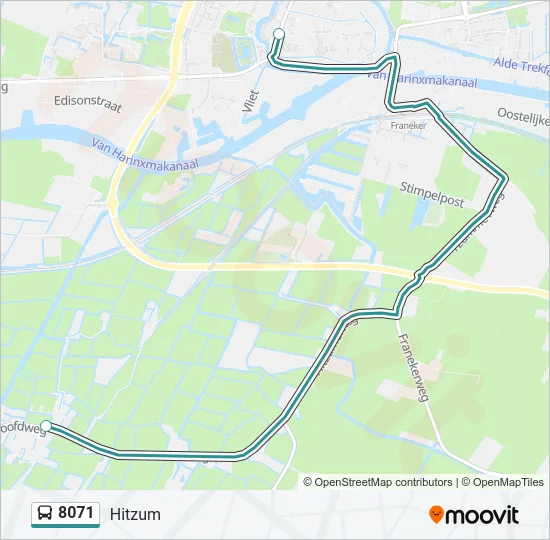 8071 Bus Line Map