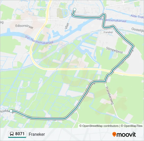 8071 Bus Line Map