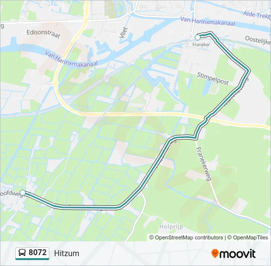 8072 Bus Line Map