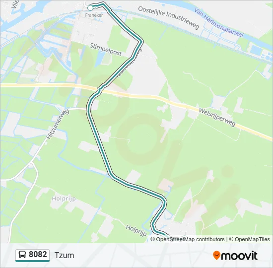 8082 Bus Line Map