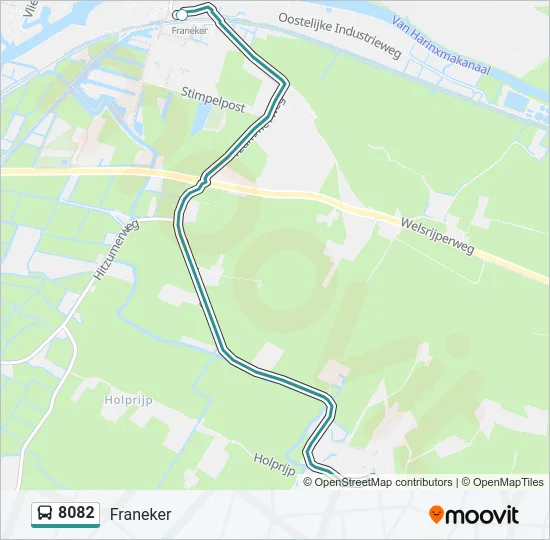 8082 Bus Line Map