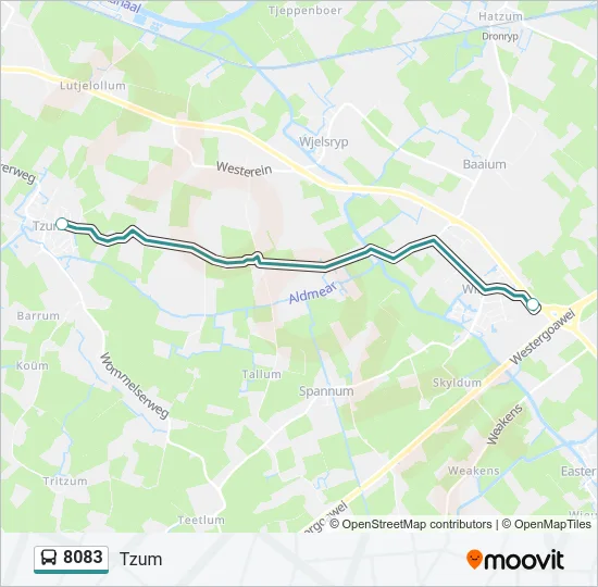 8083 Bus Line Map
