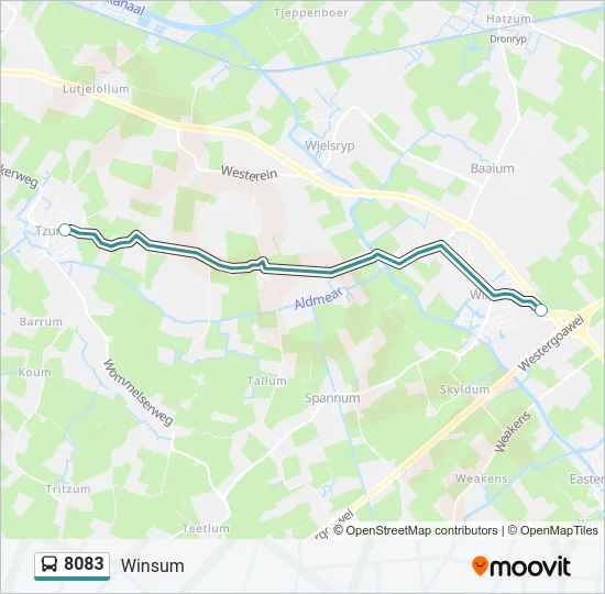8083 Bus Line Map