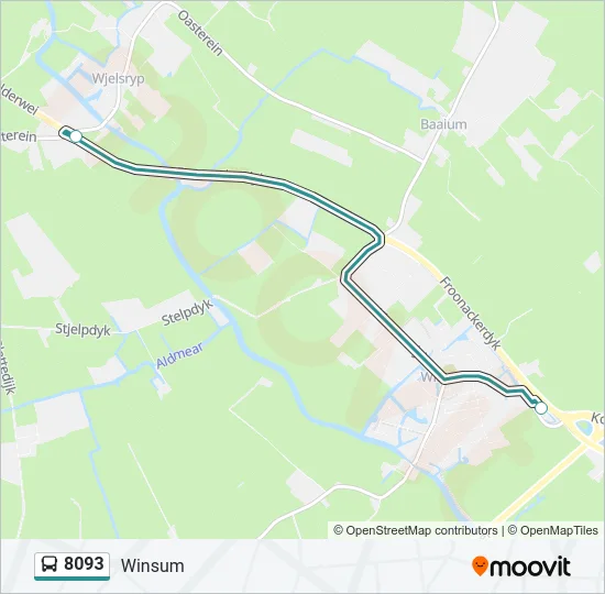 8093 Bus Line Map