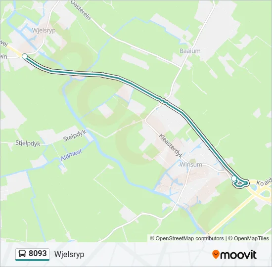 8093 Bus Line Map