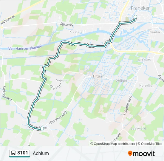8101 Bus Line Map