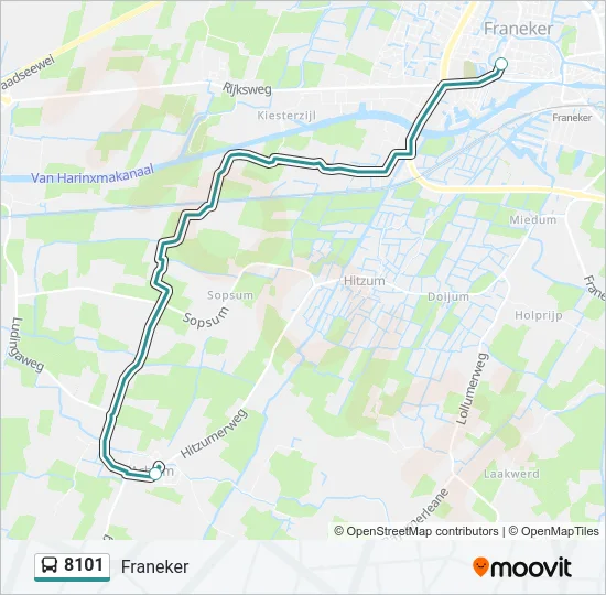 8101 Bus Line Map