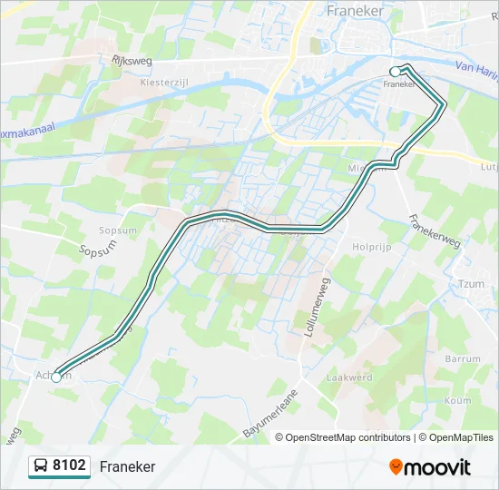 8102 Bus Line Map